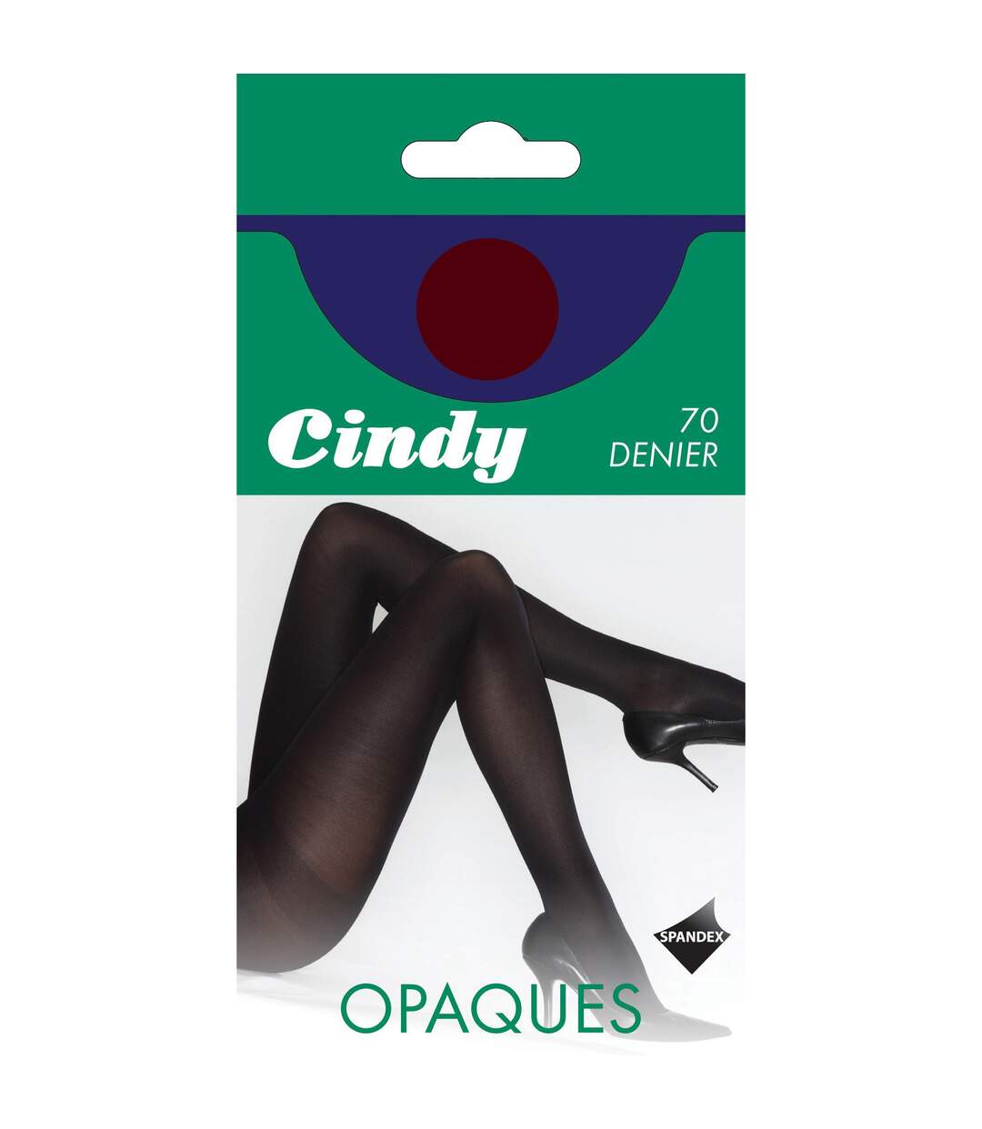 Collants 70 deniers 1 paire femme bordeaux Cindy