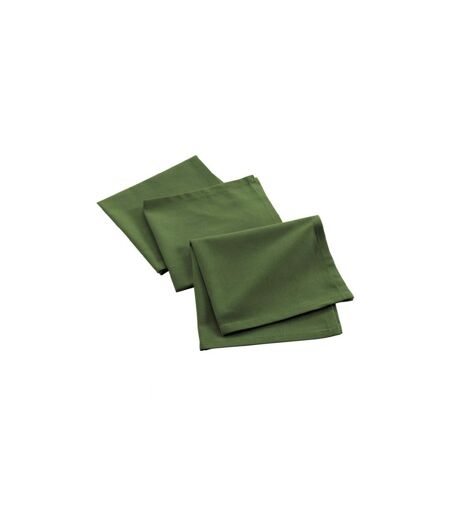 Lot de 3 Serviettes de Table Mistral 40x40cm Vert