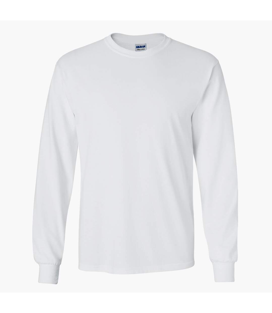 T-shirt uni à manches longues  pour homme blanc Gildan