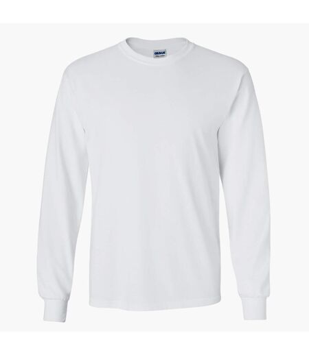 T-shirt uni à manches longues Gildan pour homme (Blanc) - UTBC477