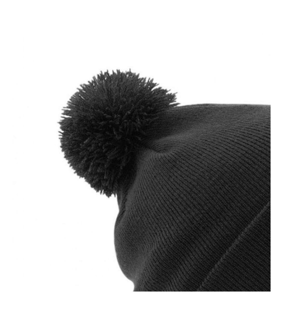 Beechfield Unisex Original Pom Pom Winter Beanie Hat (Black) - UTRW3666-3