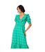 Robe mi-longue femme vert Dorothy Perkins