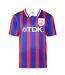 Mens Crystal Palace Home Jersey Red Blue Score Draw-2