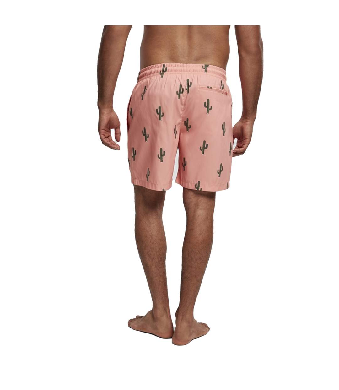 Short De Bain Motif/style Cactus Homme Rose Urban Classics-2