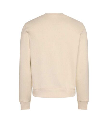 Womens/ladies Cotton Relaxed Fit Sweatshirt Cream Lacoste