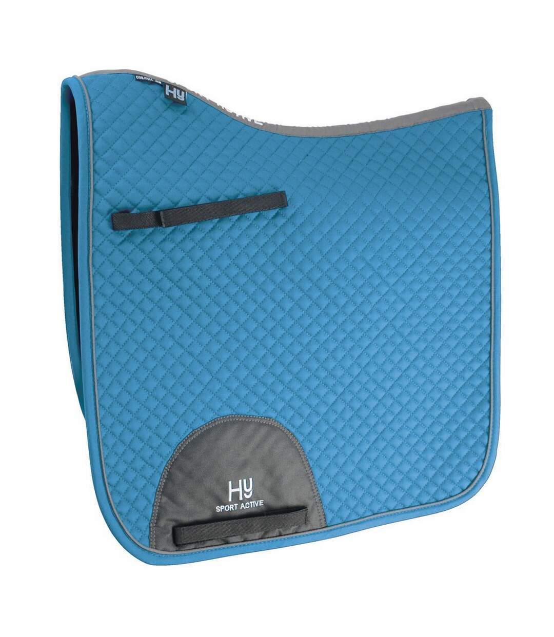 Tapis de selle de dressage pour chevaux cob/grand cheval bleu vif Hy Sport Active-1