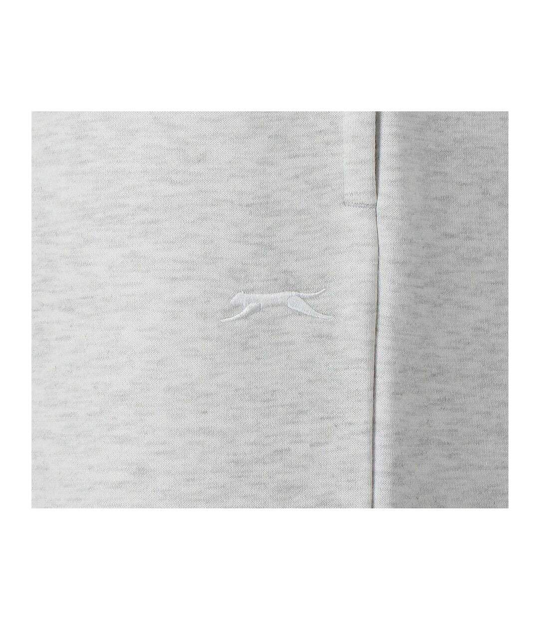 Pantalon De Jogging À Poches Femme Blanc Cassé Chiné Chiné Slazenger-4