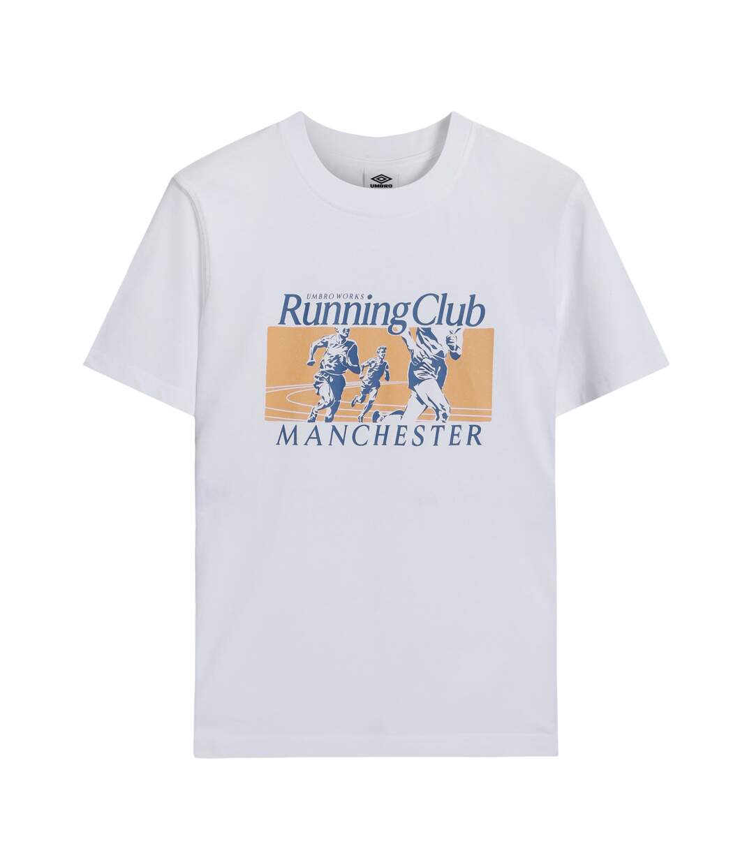 Mens running club t-shirt brilliant white Umbro-1