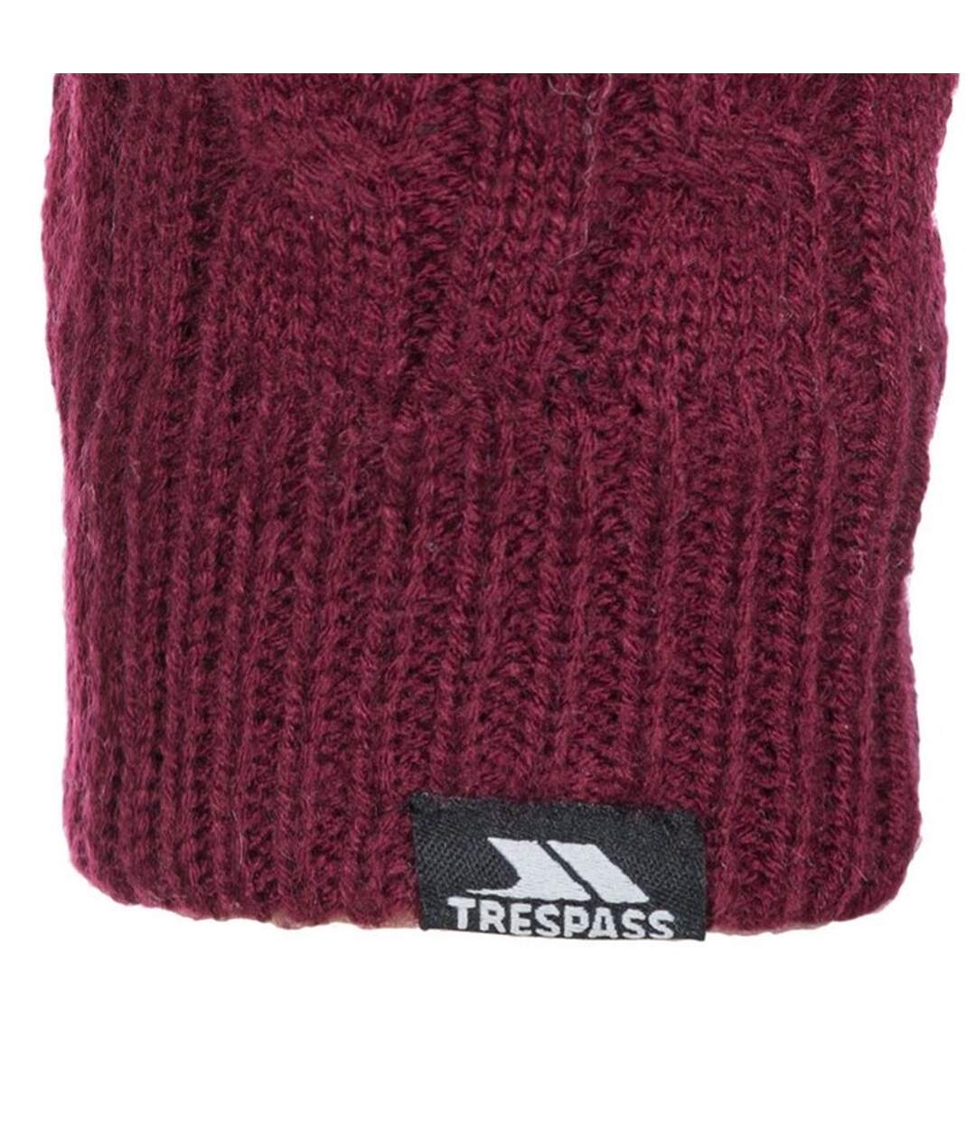 Sutella Gants En Tricot Bordeaux Trespass-4