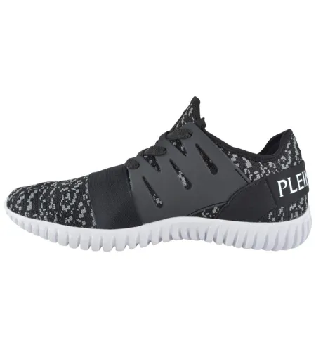 Mens Runner Trainers Black Plein Sport