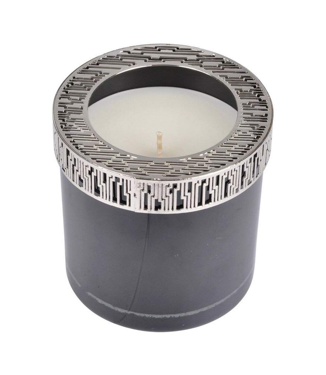 Bougie Verrine Parfumée Élégant 10cm Noir-1