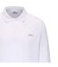 Polo De Cricket Manches Longues Motif/style Logo Homme Crème Slazenger-3