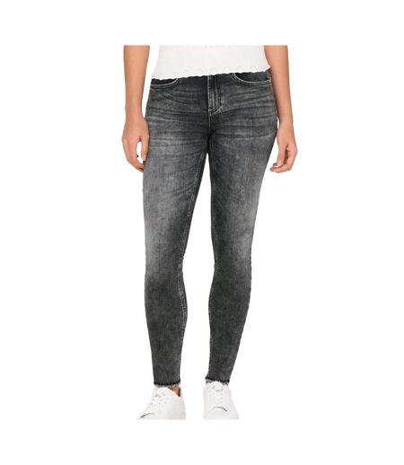 Jean skinny gris/noir  femme only mid ankle