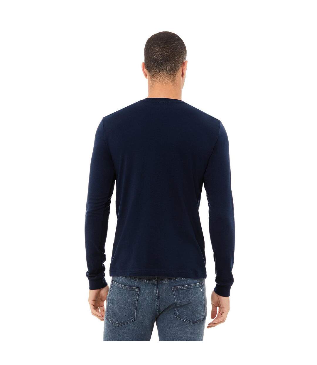 T-shirt Adulte Bleu Marine Bella + Canvas-3