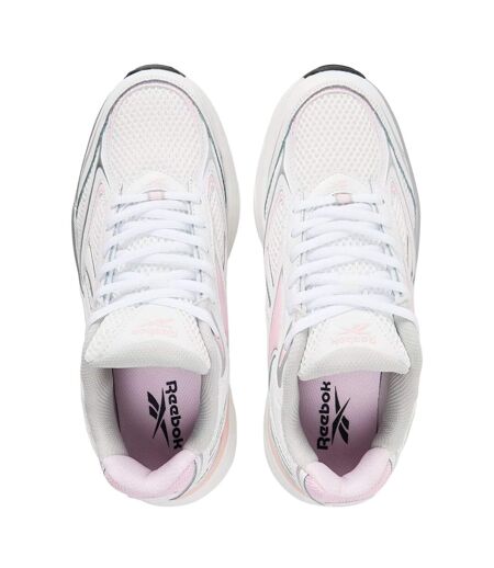 Womens/ladies Belwave Trainers White Silver Berry Reebok