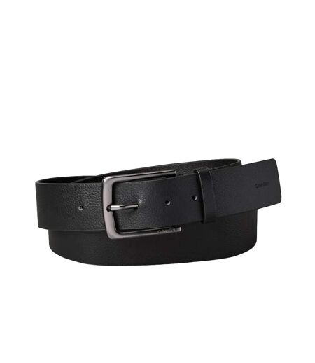 Ceinture noir homme calvin klein jeans warmth buckle 1