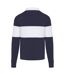 Polo sweat clyde adulte bleu marine / blanc Elevate-2