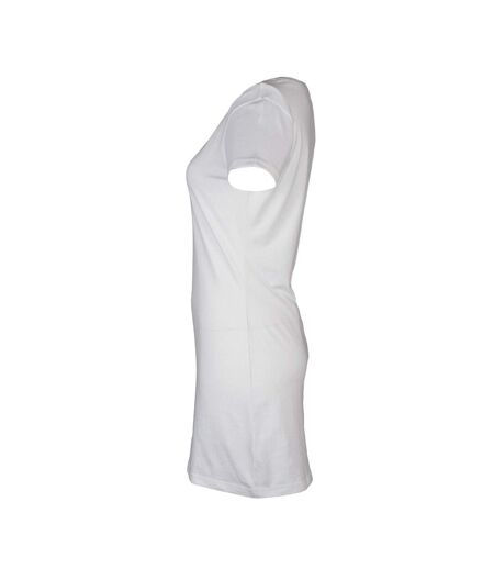 Skinni Fit Womens/Ladies T-Shirt Dress (White) - UTPC7088