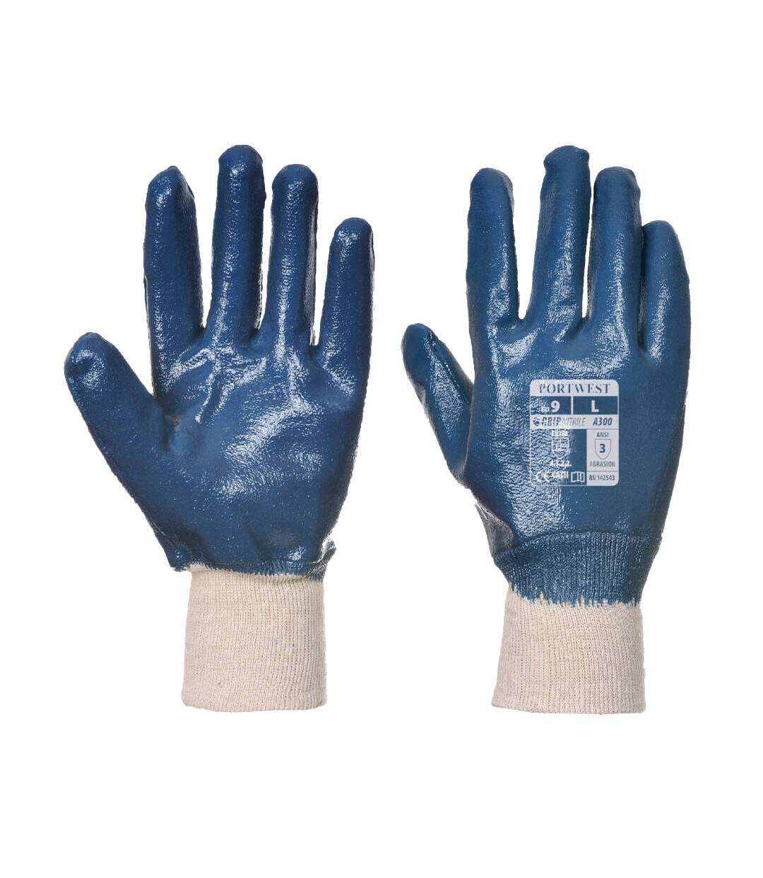 Gants coton Portwest double induction nitrile A300