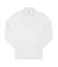 Polo manches longues- Homme - PU425 - blanc