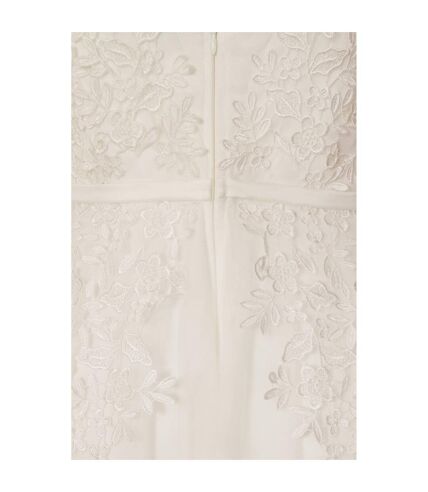 Little Mistress Womens/Ladies A-Line Applique Bridal Dress (Ivory) - UTLM1183