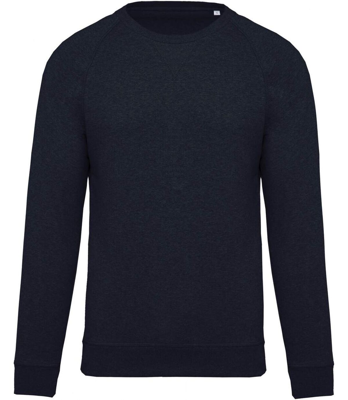 Sweat shirt coton bio - Homme - K480 - bleu marine chiné