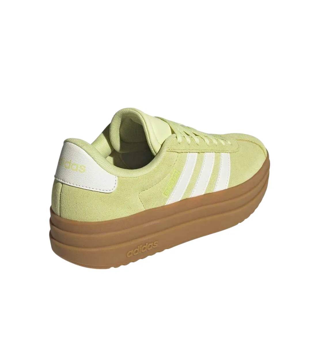 Baskets Court Bold Femme Jaune Blanc Marron Pâle Adidas-2