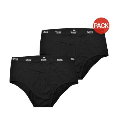 Pack of 2 D555 mens thompson y front briefs  black Duke