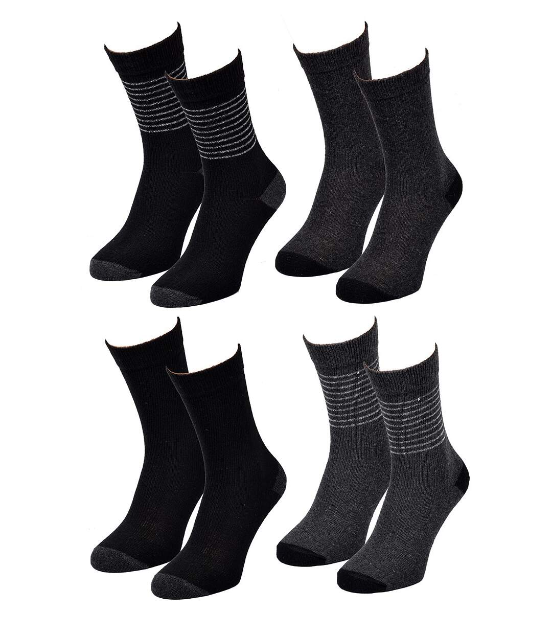 Chaussettes Femme WINTER SOCKS Pack de 4 Paires 0732 LAINE LUREX-2