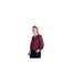 Womens/ladies Broderie Lightweight 3/4 Sleeve Casual Shirt Purple Mountain Warehouse-1