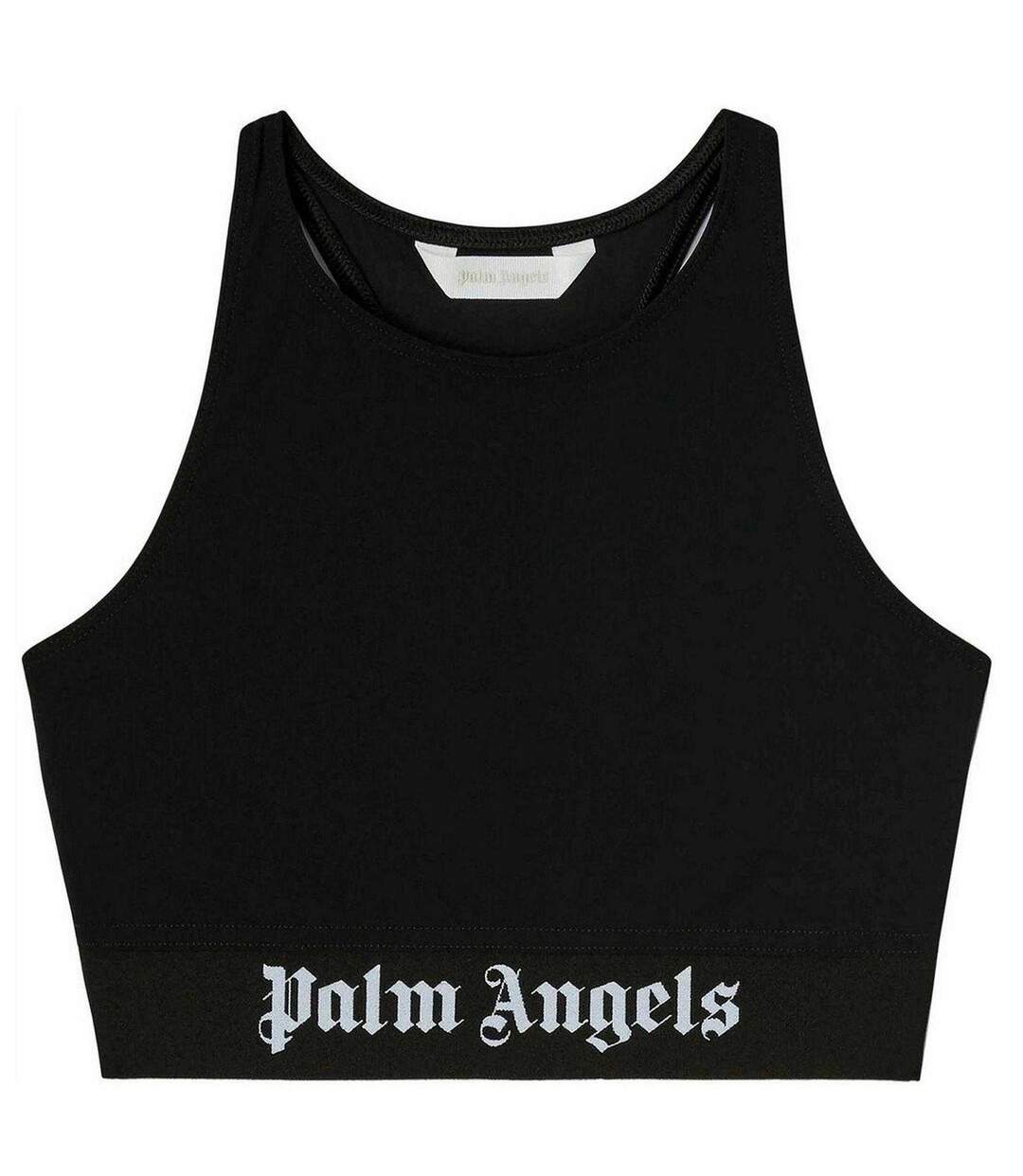 Haut Court Sport Femme Noir Blanc Palm Angels-2