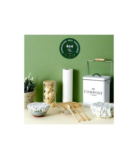 Lunch Box Verre & Bambou Repas 52cl Transparent