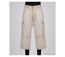 AXXANO AE1271B - Pantacourt femme à rayures beige et blanc en pur coton-3