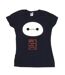 Disney - T-shirt BIG HERO BAYMAX ICON - Femme (Bleu marine) - UTBI13179-1