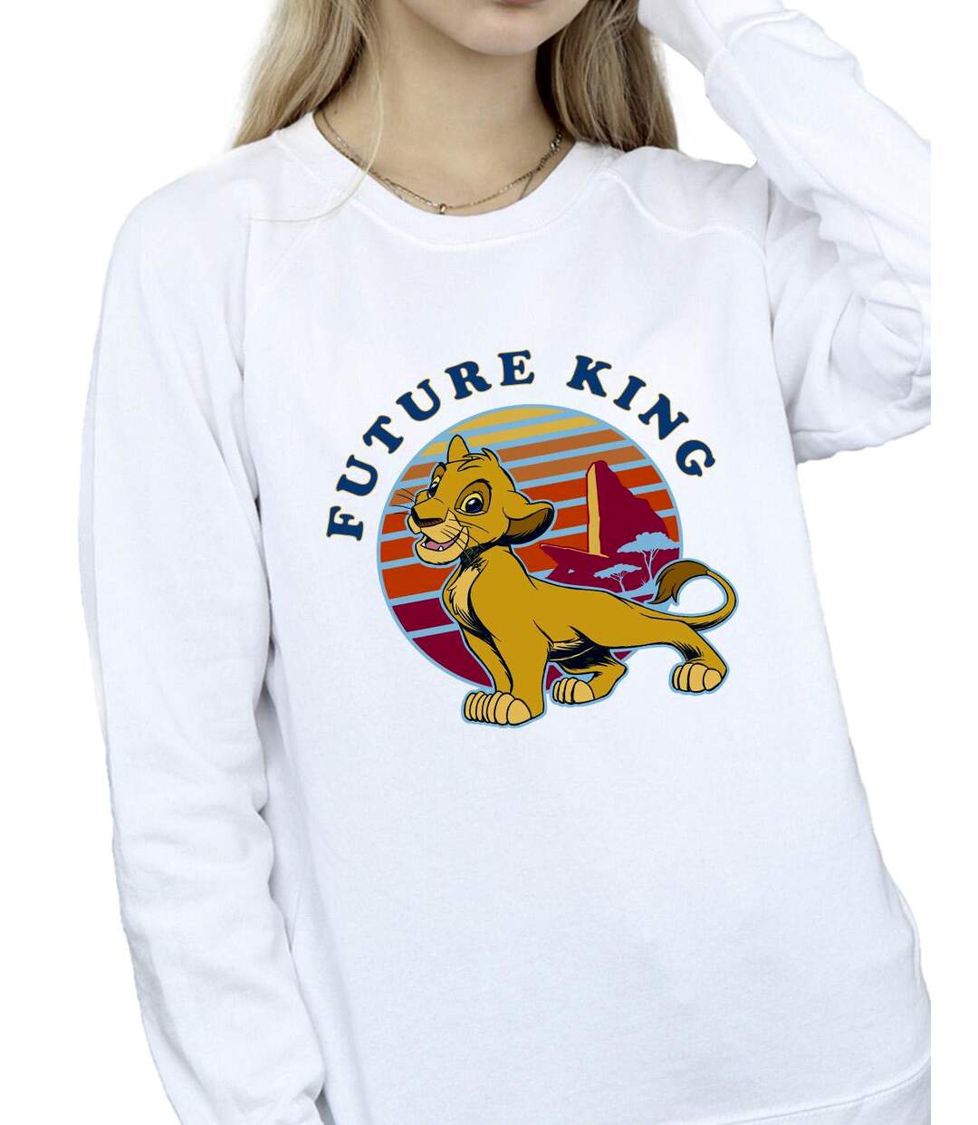 Disney Sweat Womens/Ladies The Lion King Future King Sweatshirt (Blanc) - UTBI22371-3