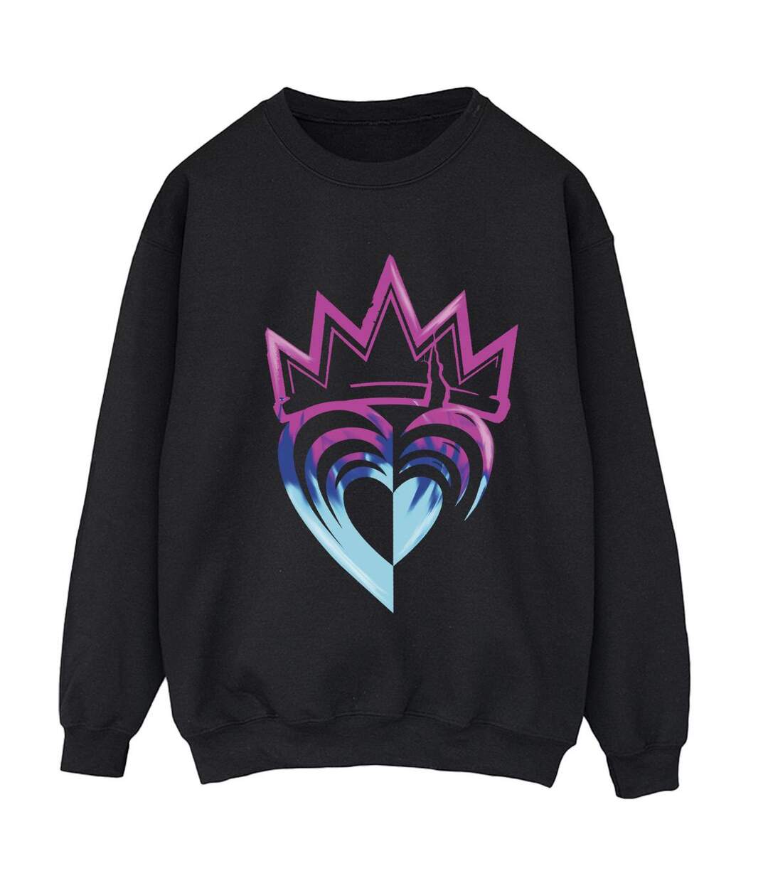 Disney - Sweat DESCENDANTS PINK CROWN - Femme (Noir) - UTBI15550-1