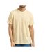 T-Shirt jaune homme calvin klein jeans badge l4g-1