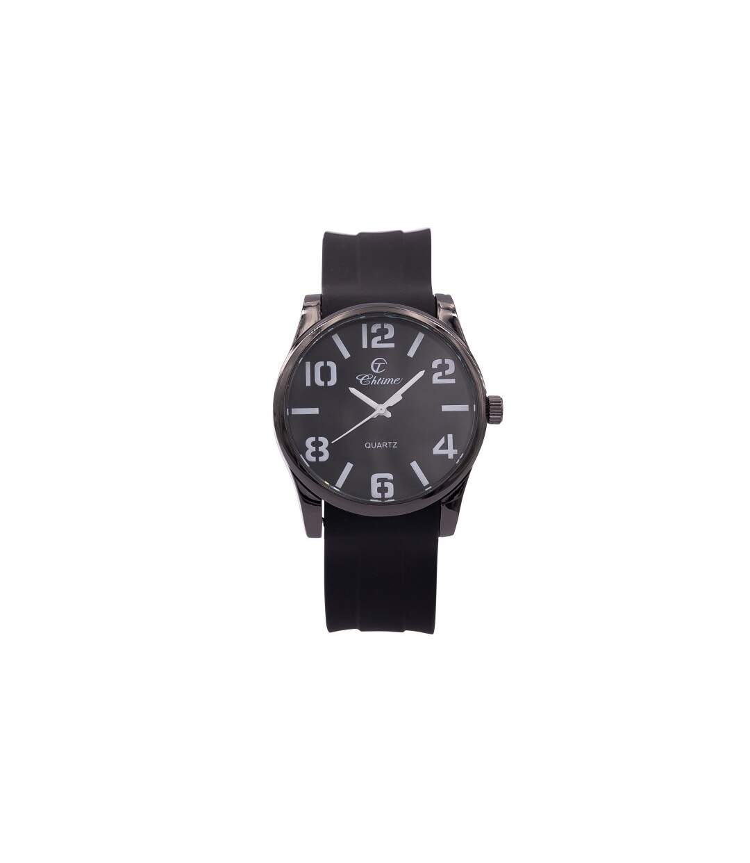 Montre Homme fashion Silicone Noir CHTIME-1