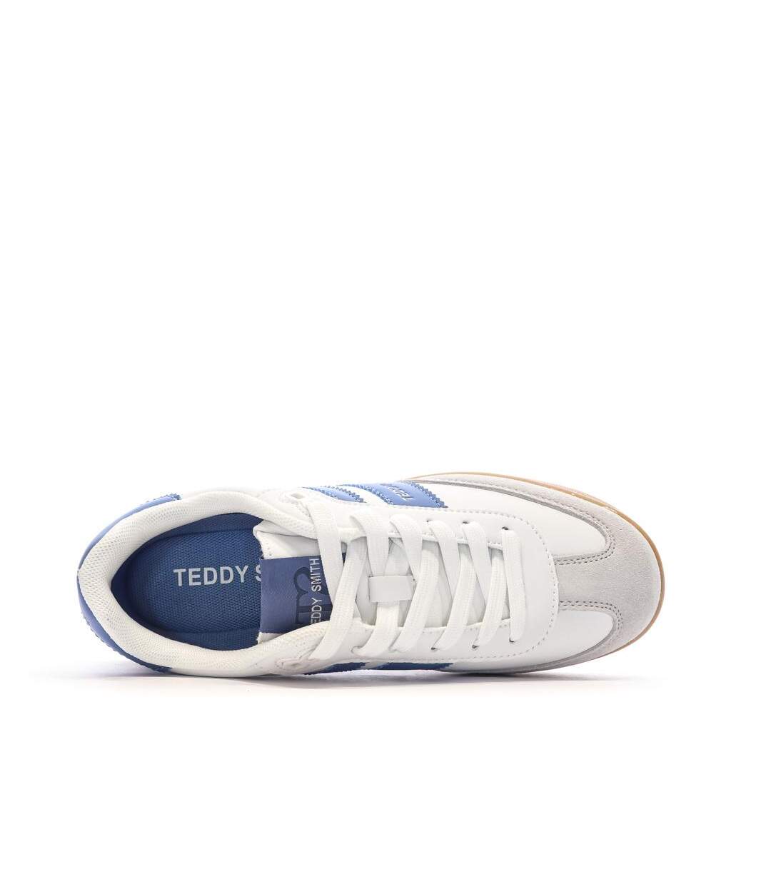 Baskets blanches/bleu femme teddy smith 120131-4