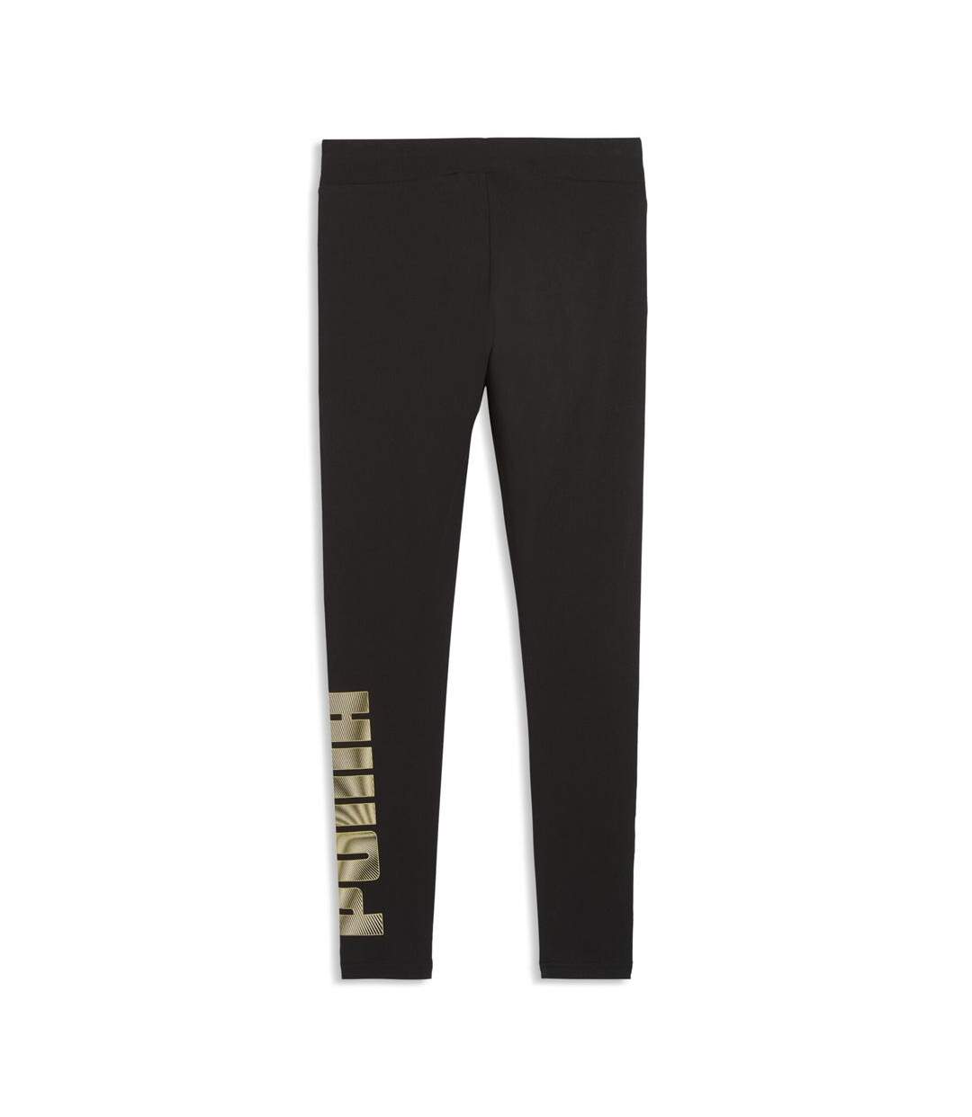 Legging noir logo doré femme puma metalli-2