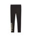 Legging noir logo doré femme puma metalli-2