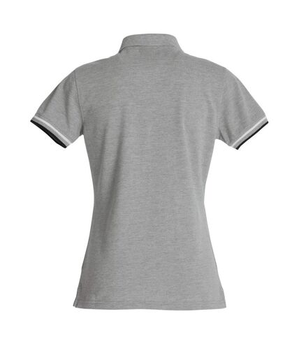 Clique Womens/Ladies Newton Polo Shirt (Grey Melange) - UTUB334