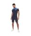 Ensemble t-shirt et short rentrays homme bleu marine Crosshatch Crosshatch