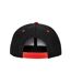 Result Headwear - Casquette ajustable BRONX - Adulte (Noir / Rouge) - UTPC5712