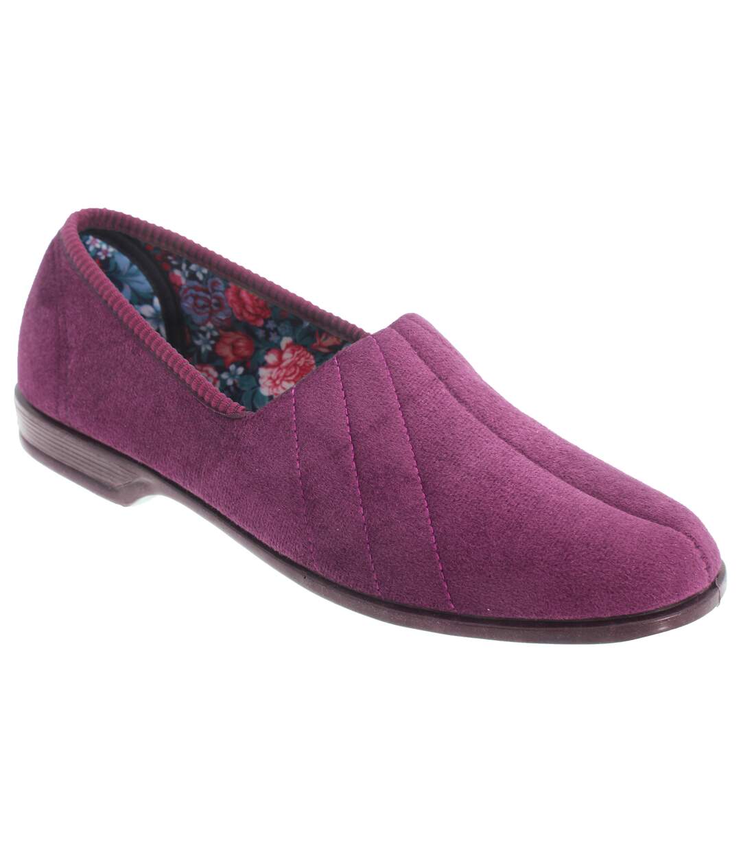 Audrey iii chaussons en velours femme prune Sleepers-1