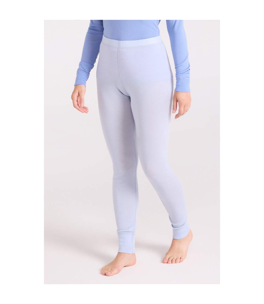 Womens/ladies Merino Ii Thermal Bottoms Light Blue Mountain Warehouse-1