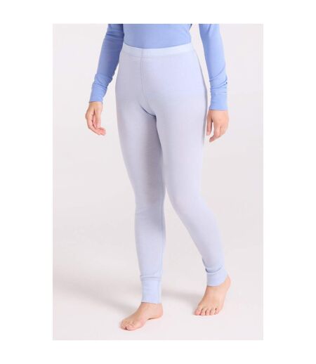 Womens/ladies Merino Ii Thermal Bottoms Light Blue Mountain Warehouse