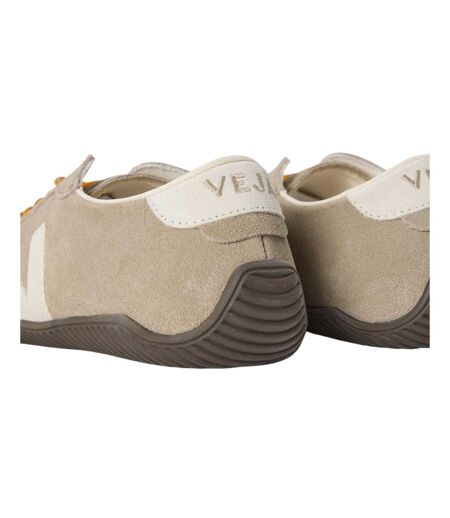 Baskets Jitsu En Cuir Col Rembourré Femme Taupe Veja