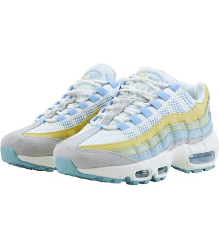 Baskets Air Max Femme Blanc Bleu Vert Jaune Nike