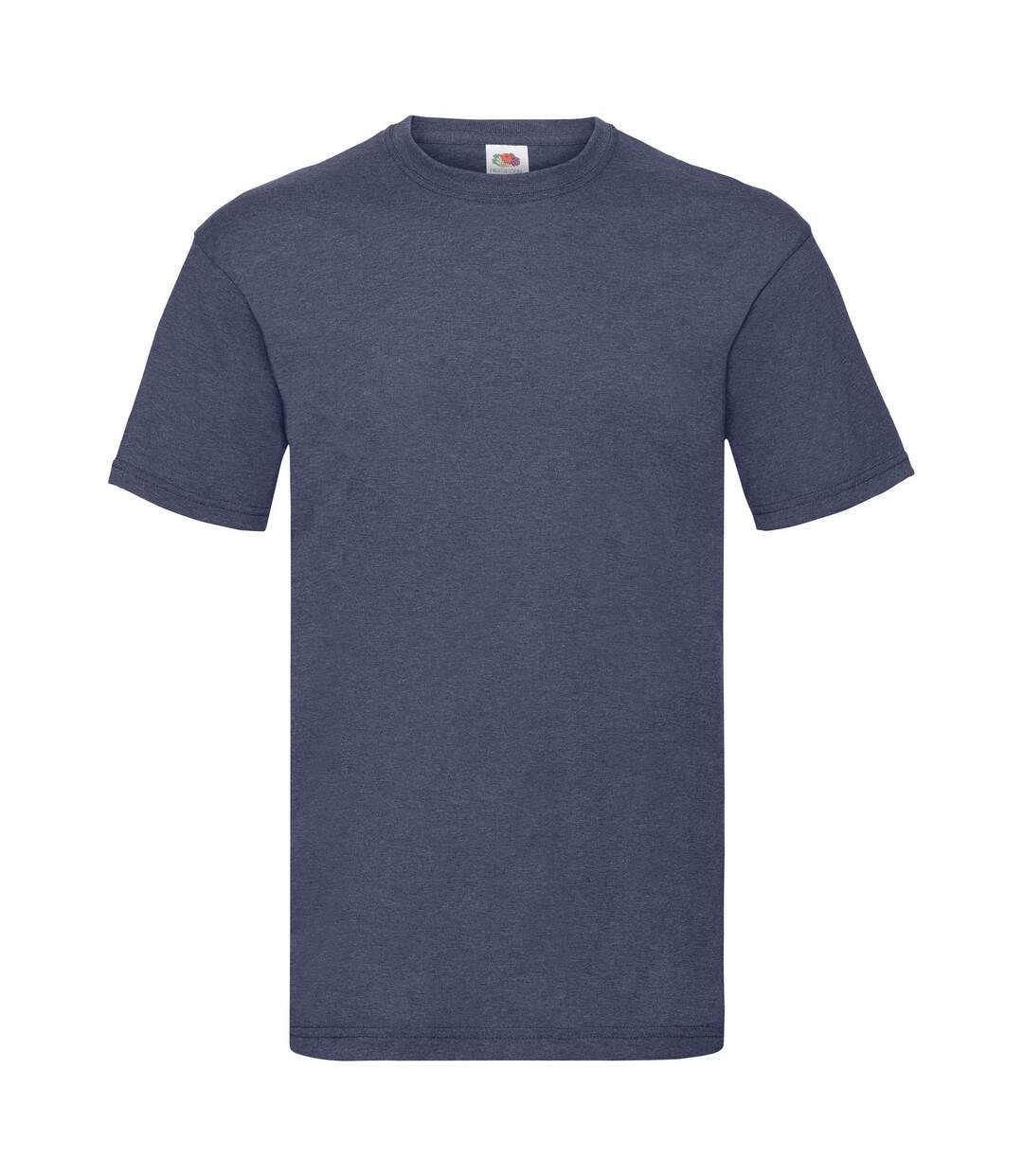 T-shirt manches courtes homme bleu marine chiné Fruit of the Loom